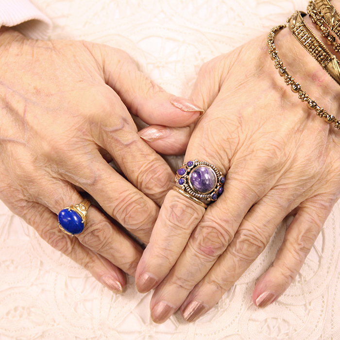 Closeup of an elderly woman's hands. Beaver Dam Community Hospital at home care